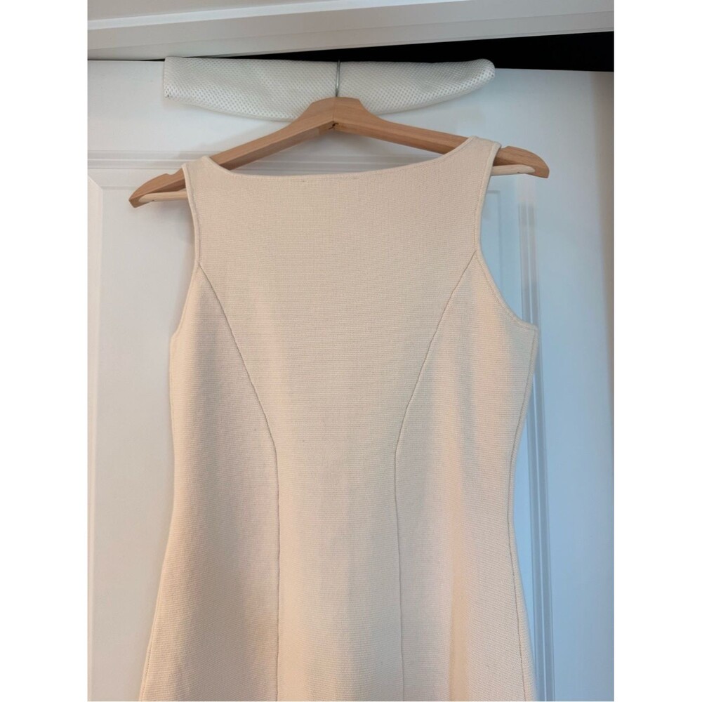 NWOT Sezane Classic Cream Button-Front Sleeveless Knit Cotton CHARLIE Dress - Picture 10 of 11